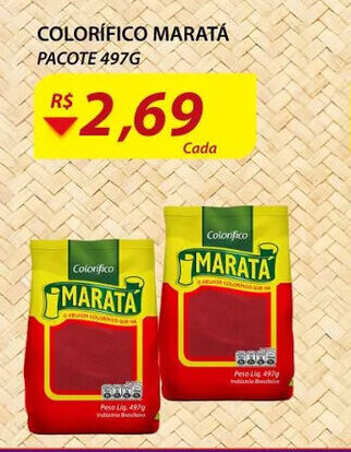 Assaí Atacadista Colorifico Marata 497g oferta