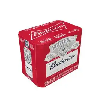 X Supermercados Cerveja lager budweiser 310ml 6un oferta