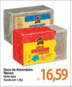 Atacadão Doce De Amendoim Nbonn 1.5kg oferta