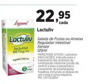 Lactuliv Salada De Frutas Ou Ameixa Regulador Intestinal Xarope 120ml
