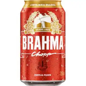 Atacadão Cerveja chopp lata 350ml - brahma oferta