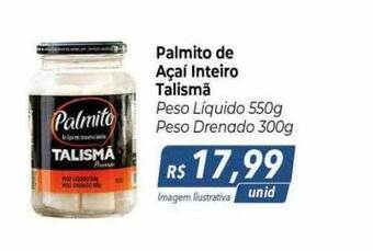 Palmito de açaí inteiro talismã