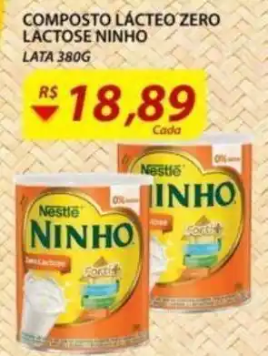 Assaí Atacadista Composto Lacteo Zero Lactose Ninho 380g oferta