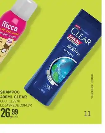 Shampoo Clear 400ml