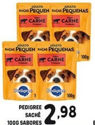 Bom Dia Pedigree Saches 100g sabores oferta