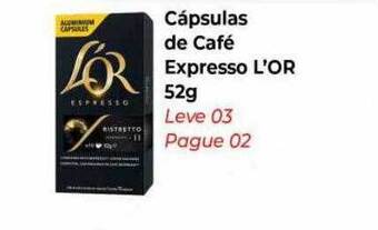 Hiper Moreira Cápsulas de café expresso l'or oferta
