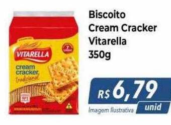 Hiper Moreira Biscoito cream cracker vitarella oferta