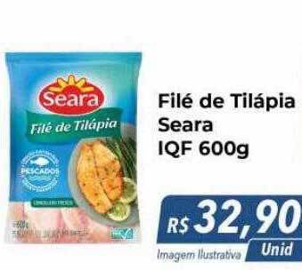 Hiper Moreira Filé de tilápia seara iqf oferta