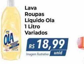 Hiper Moreira Lava roupas liquido ola variados oferta