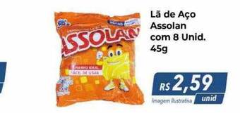 Hiper Moreira Lã de aço assolan com 8 oferta