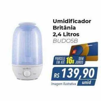 Hiper Moreira Umidificador britânia 2.4 litros oferta