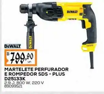 Dewalt martelete perfurador e rompedor sds - plus d25133k
