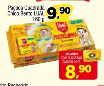 Pacoca Quadrada Chico Bento Lual 160g
