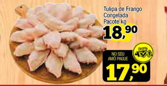 Amarelinha supermercados Tulipa de Frango Congelada pacote 1kg oferta