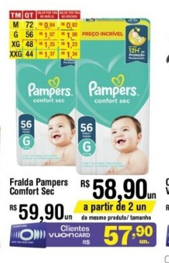 Fort Atacadista Fralda Pampers Confort Sec oferta
