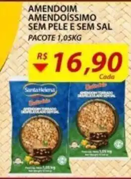 Assaí Atacadista Amendoim Amendoissimo Sem pele e sem sal 1.05kg oferta