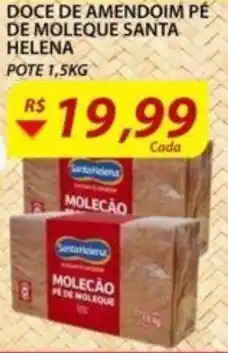 Assaí Atacadista Doce de Amendoim Pe De Moleque Santa Helena 1.5kg oferta