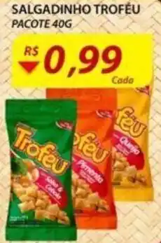 Assaí Atacadista Salgadinho Trofeu pacote 40g oferta
