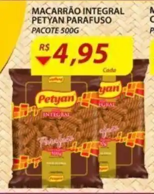 Assaí Atacadista Macarrao Integral Petyan Parafuso 500g oferta