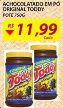 Assaí Atacadista Achocolatado em po Original Toddy 750g oferta