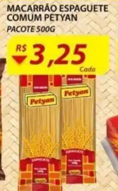 Assaí Atacadista Macarrao Espaguete comum Petyan 500g oferta