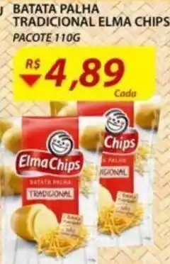 Assaí Atacadista Batata palha tradicional Elma Chips 110g oferta