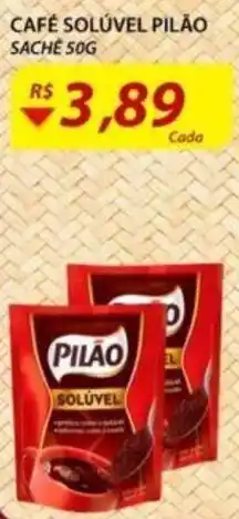 Assaí Atacadista Cafe Soluvel Pilao sache 50g oferta
