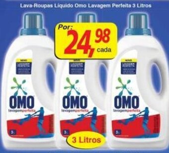 Supermercados Guanabara Lava Roupas Liquido Omo Lavagem Perfeita 3L oferta