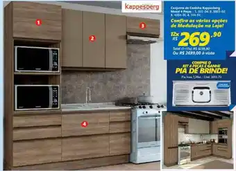 Lojas Becker Conjunto De Cozinha Cappesberg Maxxi 4 Peças oferta