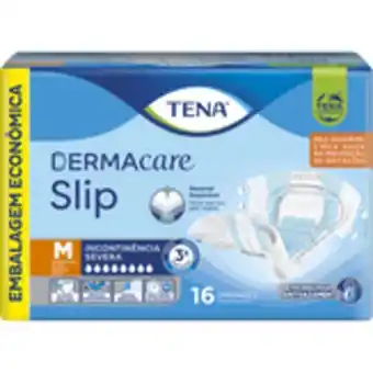 Sam's Club Fralda descartável adulto dermacare slip tena m 16 unidades embalagem econômica oferta