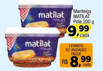 Amarelinha supermercados Manteiga Matilat pote 200g oferta