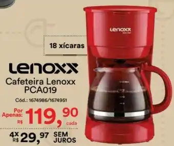 Casa e Vídeo Cafeteira Lenoxx PCA019 oferta