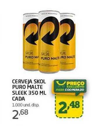 Cooper Cerveja skol puro malte sleek cada oferta
