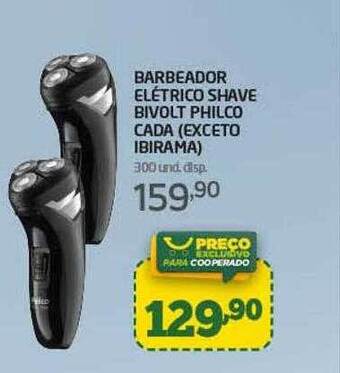 Cooper Barbeador elétrico shave bivolt philco cada exceto ibirama oferta