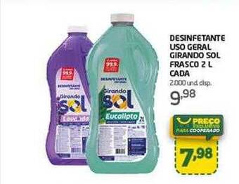 Cooper Desinfetante uso geral girando sol frasco cada oferta