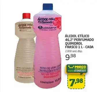 Cooper Álcool etílico 46.2° perfumado quimidrol frasco - cada oferta