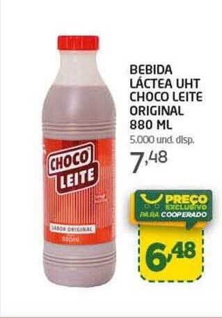 Cooper Bebida láctea uht choco leite original oferta