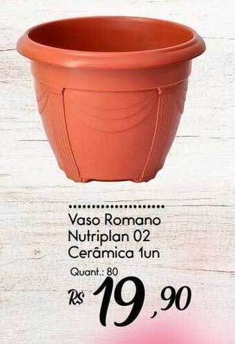 Giassi Supermercados Vaso romano nutriplan 02 cerâmica oferta