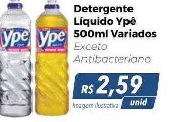 Hiper Moreira Detergente líquido ypê variados oferta