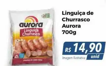 Hiper Moreira Linguiça de churrasco aurora oferta