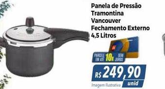 Hiper Moreira Panela de pressão tramontina vancouver fechamento externo oferta