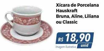 Hiper Moreira Xícara de porcelana hauskraft bruna alíne liliana ou classic oferta