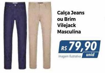 Hiper Moreira Calça jeans ou brim vilejack masculina oferta