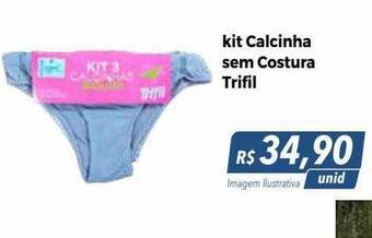 Hiper Moreira Kit calcinha sem costura trifil oferta