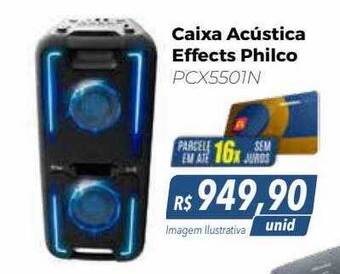 Hiper Moreira Caixa acústica effects philco oferta