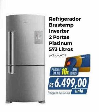 Hiper Moreira Refrigerador brastemp inverter 2 portas platinum oferta