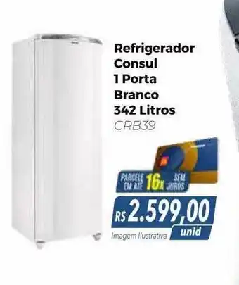 Refrigerador consul 1 porta branco 342 litros