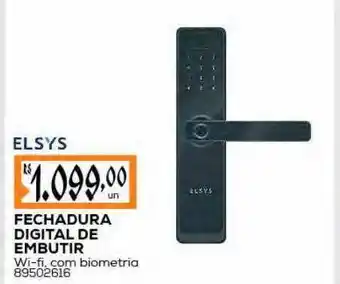 Fechadura digital de embutir elsys