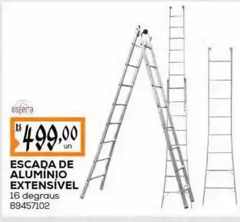 Obramax Escada de aluminio extensivel oferta