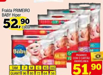 Fralda Primeiro Baby Hiper